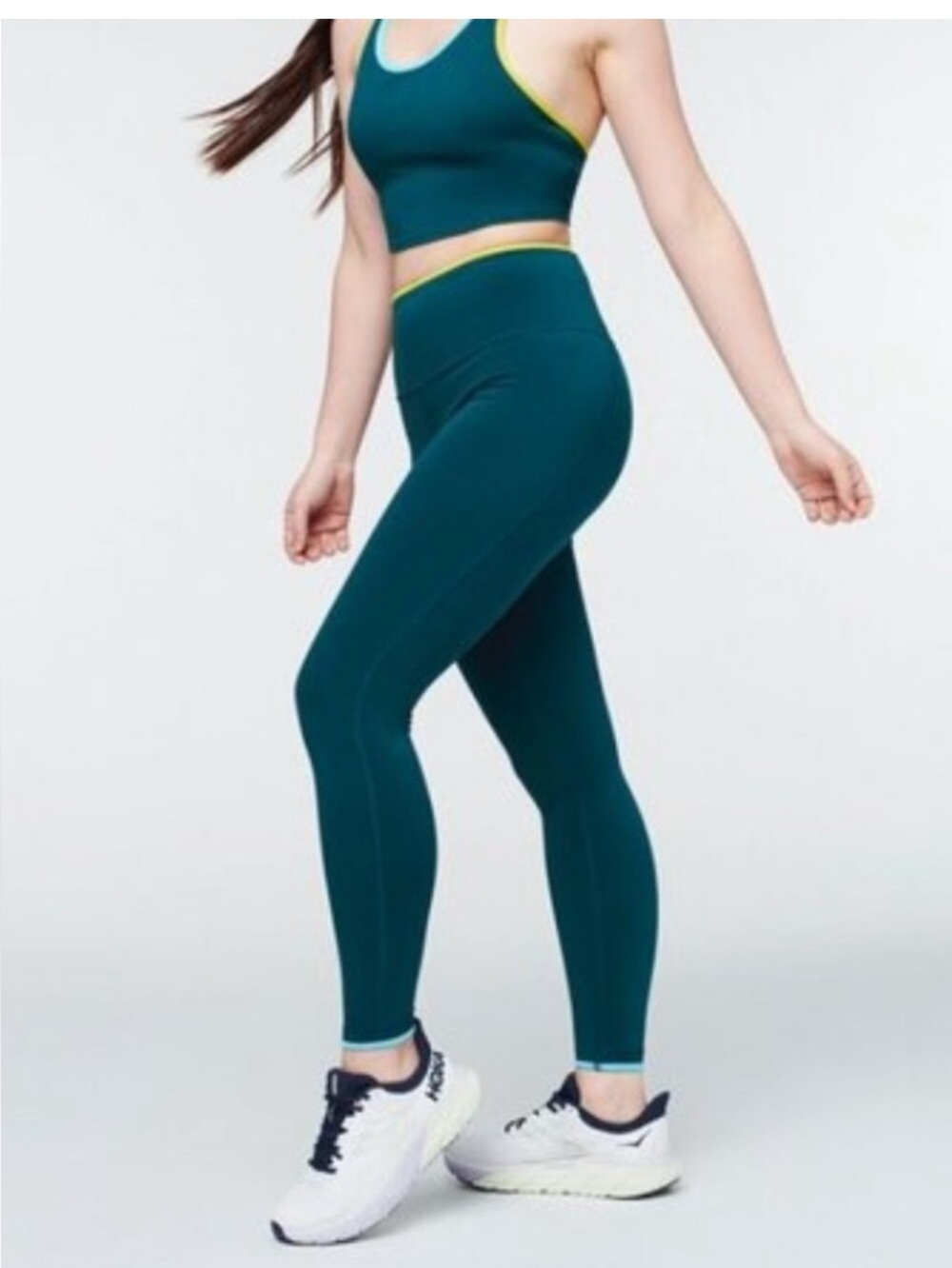 Set of Cotopaxi Mari crop top and leggings - Lg Deep Ocean